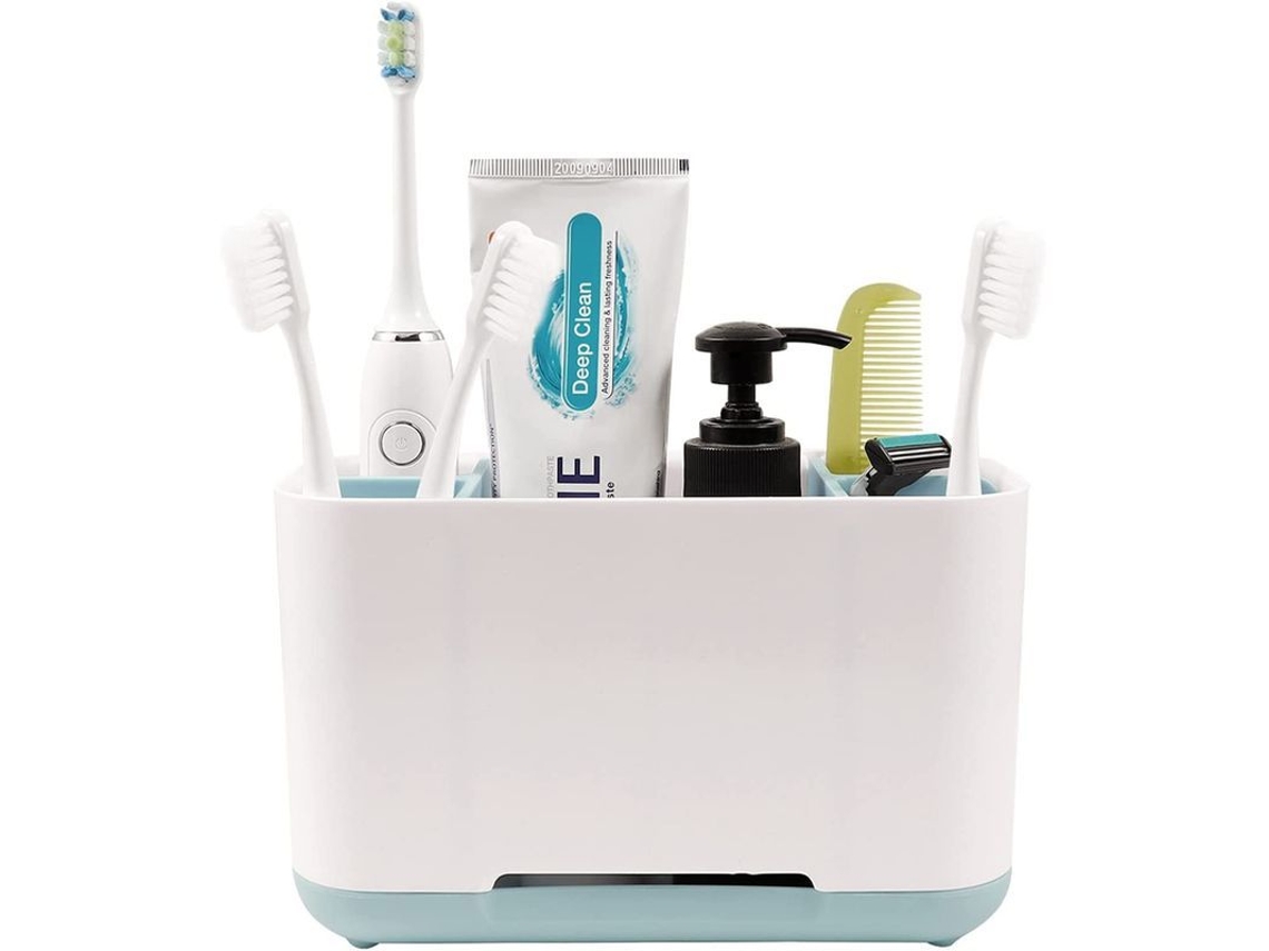 Suporte de escova de dentes e creme de plástico Nova Line