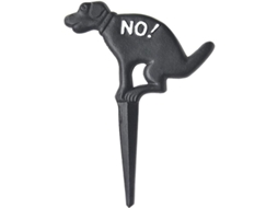 Cartel De Hierro Fundido Para Jardín, Prohibido Defecar Perros, Decoración De Jardín, Resistente Al Clima, 27x20 Cm