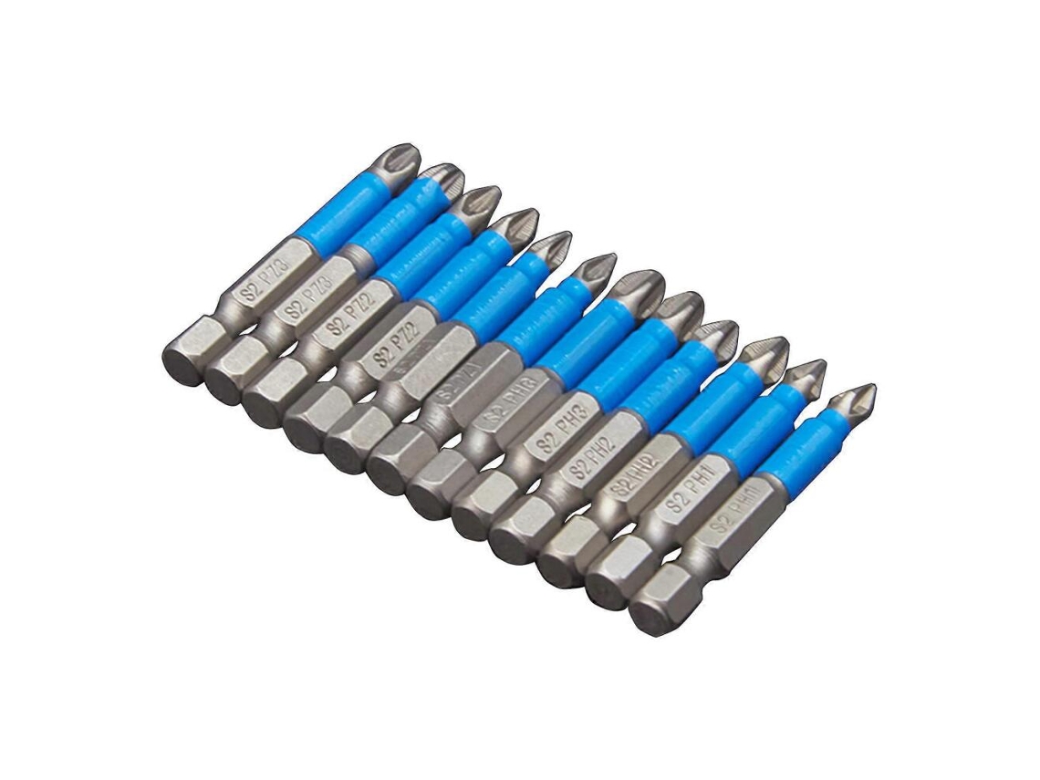 Conjunto De 12 Pontas Magnéticas Antiderrapantes Para Parafusadeira Elétrica E Manual. -aquaforge