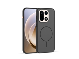 Capa Para Celular Dois Em Um Com Cores Contrastantes Para A Pelemagnético - Preto Botão Metálico Independente - Redmi K90 Pro Max