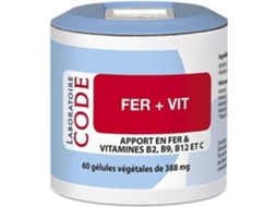 Suplemento Alimentar LABORATOIRE CODE Ferro (60 cápsulas de 388mg)