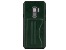 Capa de couro para Samsung Galaxy S9plus com suporte e slot para cartões