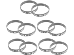Pulseiras De Silicone Villcase Para Festa Formatura, Ajuste Confortável Para A Turma De 2025