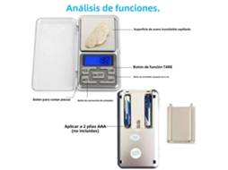 Mini Balança Eletrônica de Precisão para Joias, com Faixa de Medição e Precisão Ajustáveis. MDUG (300g, 0,01g)