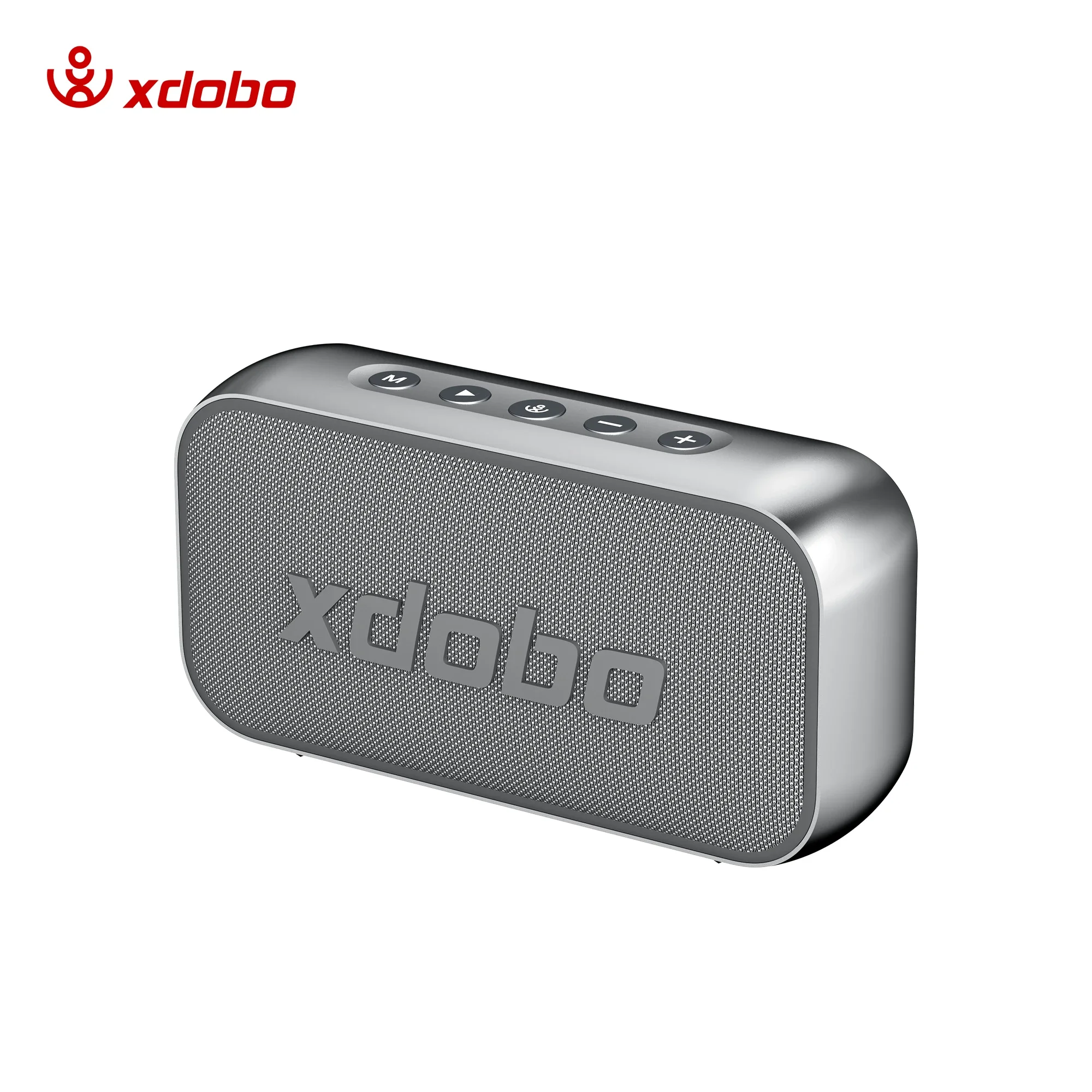 Caixa de Som Bluetooth com Som Potente, Compatível com Reprodução de Música Mp3 e Conexão Tws. MDUG (prateado)