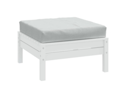 Vidaxl Almofadão P/ Paletes 60x60x9,5 Cm Mesclado Tecido Cinza-claro