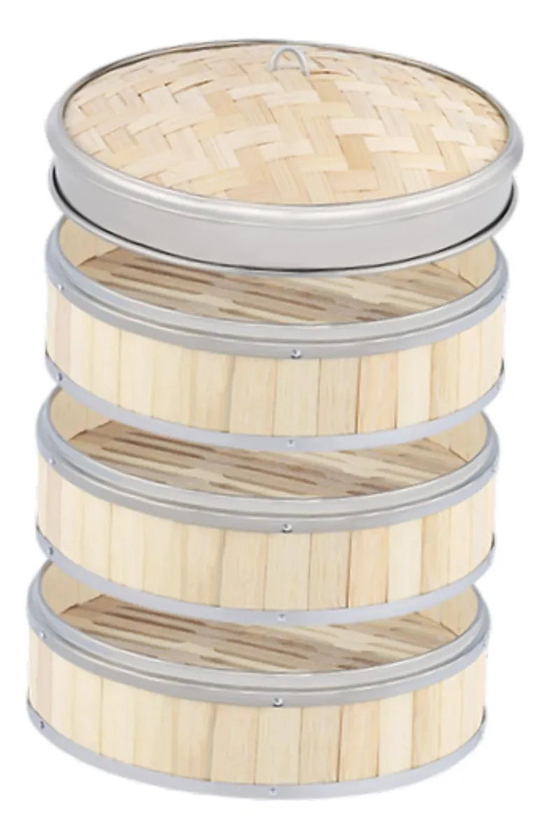 Vaporizador De Bambu, Vaporizador De Vegetais Com Tampa, 24 Cmvayotoy