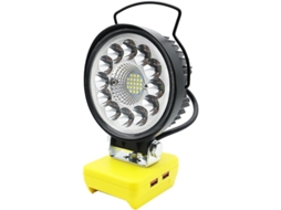 Lanterna Portátil Led Com Projetor, Recarregável Via Usb E Alimentada Por Bateria De Lítio, 20v 206 Gokoco