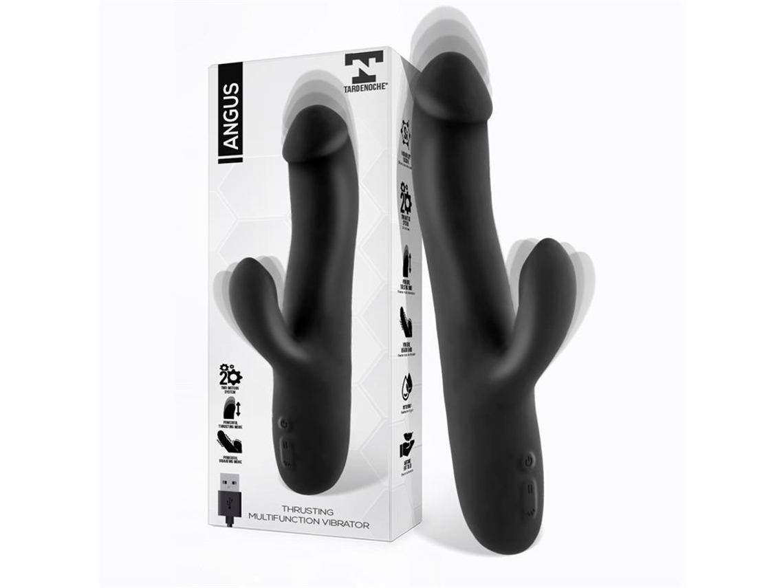 Vibrador Angus Com Função De Movimento De Impulso 2 Motores Usb De Silicone TARDENOCHE