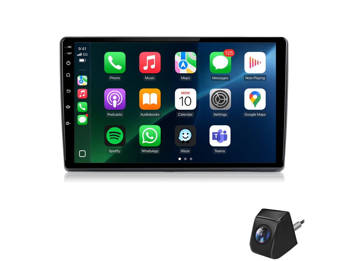 Autorrádio Android 2gb+64gb, Carplay, Gps, Dsp, Rds, Bt, Cam JUNSUN