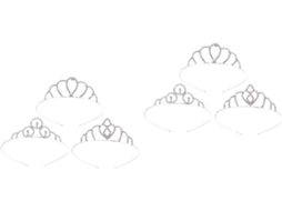 Coroa De 6 Peças Com Strass Para Casamento, Festa, Acessório De Cabelo E