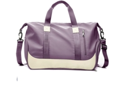 Mala de viagem AQUAFORGE impermeável, elegante, leve, com encaixe para carrinho, para mulheres e homens, roxa