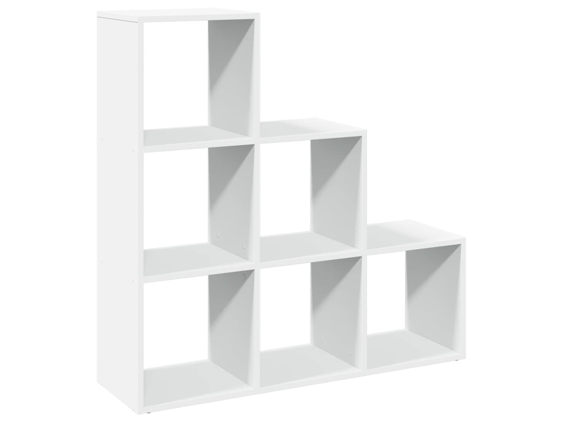 Vidaxl Estante Divisória De Ambientes Com 3 Níveis, Branca, 99x29x99 Cm, Madeira Projetada