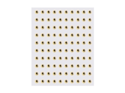 Olhos 3d Epóxi Adesivos para Iscas de Pesca Ouro 3mm 100pcs