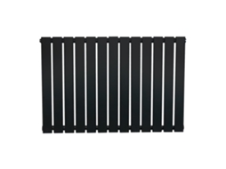Radiador Plano Coluna Única 600x910 Mm | Preto | 826w | Aço Carbono Durável | Instalação Simples | Aquecimento Rápido E