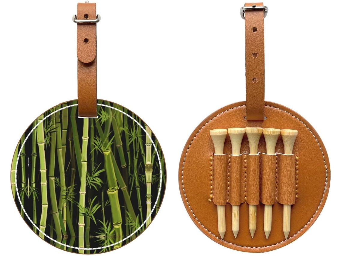 Bolsa de Bambu Preta para Tees de Golfe | S/MARCA