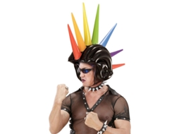 Capacete Inflável Multicolorido com Pontas de 90 cm Widmann