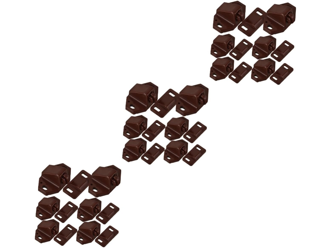 Conjunto De 3 Fechos Esfera Portas, Fechos De Rolete Duplo Armários E Closets, Fácil Instalação, 20 Peças*3