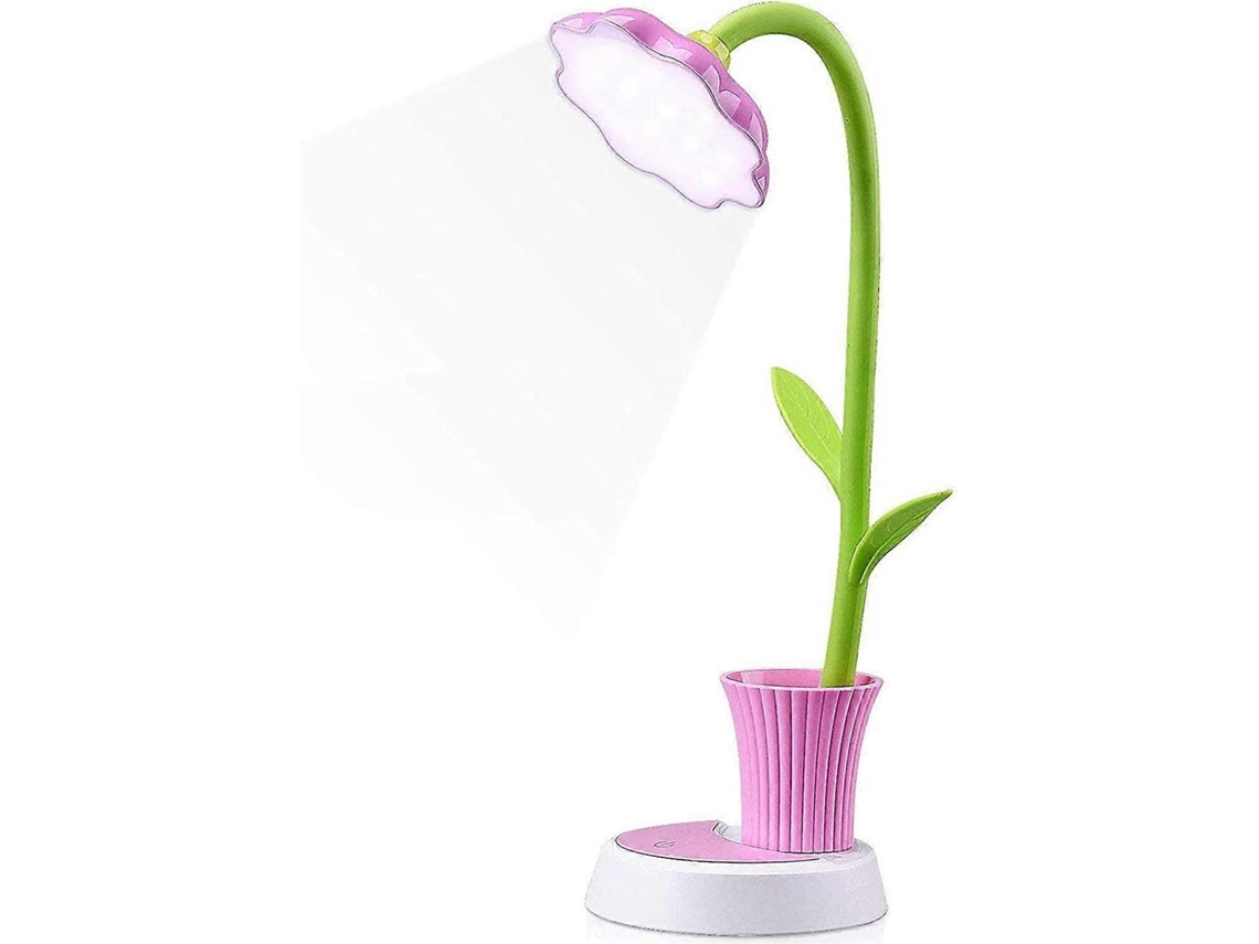 Rebe-lâmpada De Mesa Para Crianças, Led Recarregável Com Proteção Ocular, Sensor Táctil, Regulável E Porta Lápis Criativo