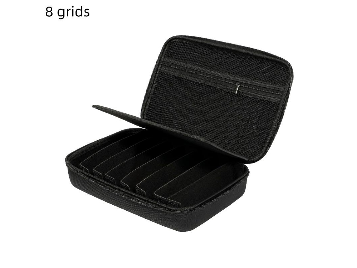 Estojo Organizador de Óculos de Sol para Viagem com 4, 6, 7, 8 Compartimentos Ajustáveis AQUAFORGE