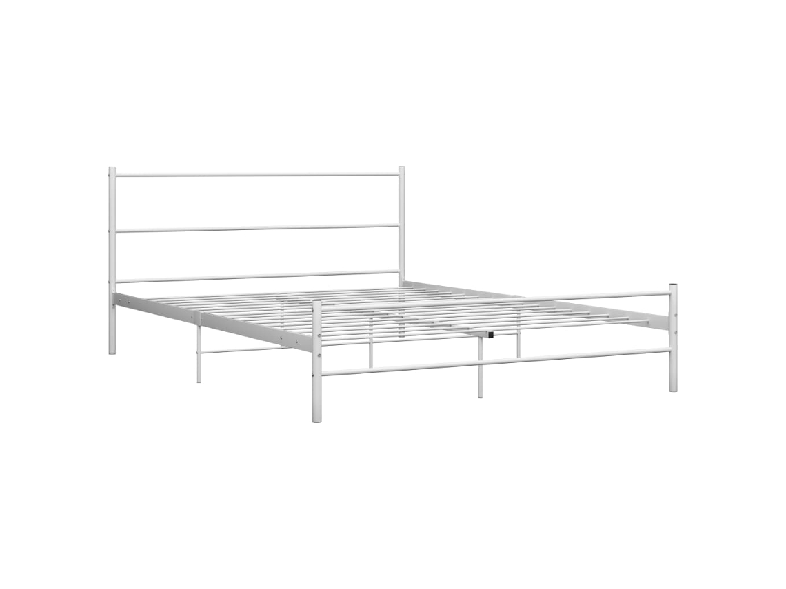 Estrutura de Cama em Metal Branco 140x200 Cm MAISON EXCLUSIVE