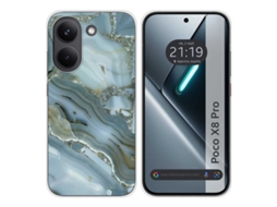 Capa Tumundosmartphone De Silicone Para Xiaomi Poco X8 Pro 5g Estampa De Mármore 09 Desenhos
