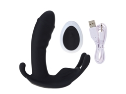 Vibrador De Massagem Com Controle Remoto Sem Fio Vestvel Para Mulheres (preto)