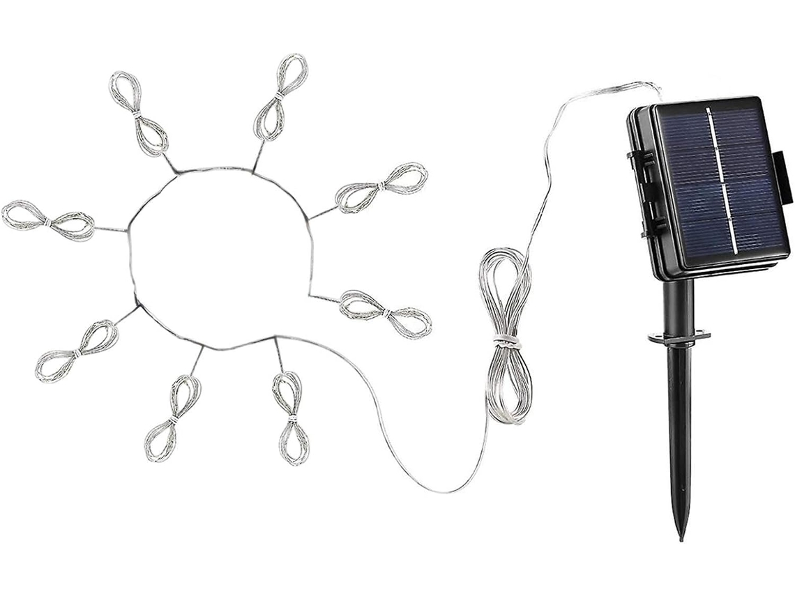 Luminária Solar Para Guarda-sol, 8 Modos De Iluminação, À Prova
