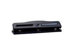 Furador de 3 Furos Ajustável 7mm Metal para Papel A4 Portátil