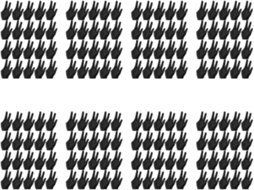 Conjunto de 160 Tacos de Bilhar Respiráveis SFUSHOS