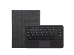 Lurelia Teclado Bluetooth Para Microsoft Surface Go2 Com Touchpad, Layout Pt, Grão De Árvore Preto Preto