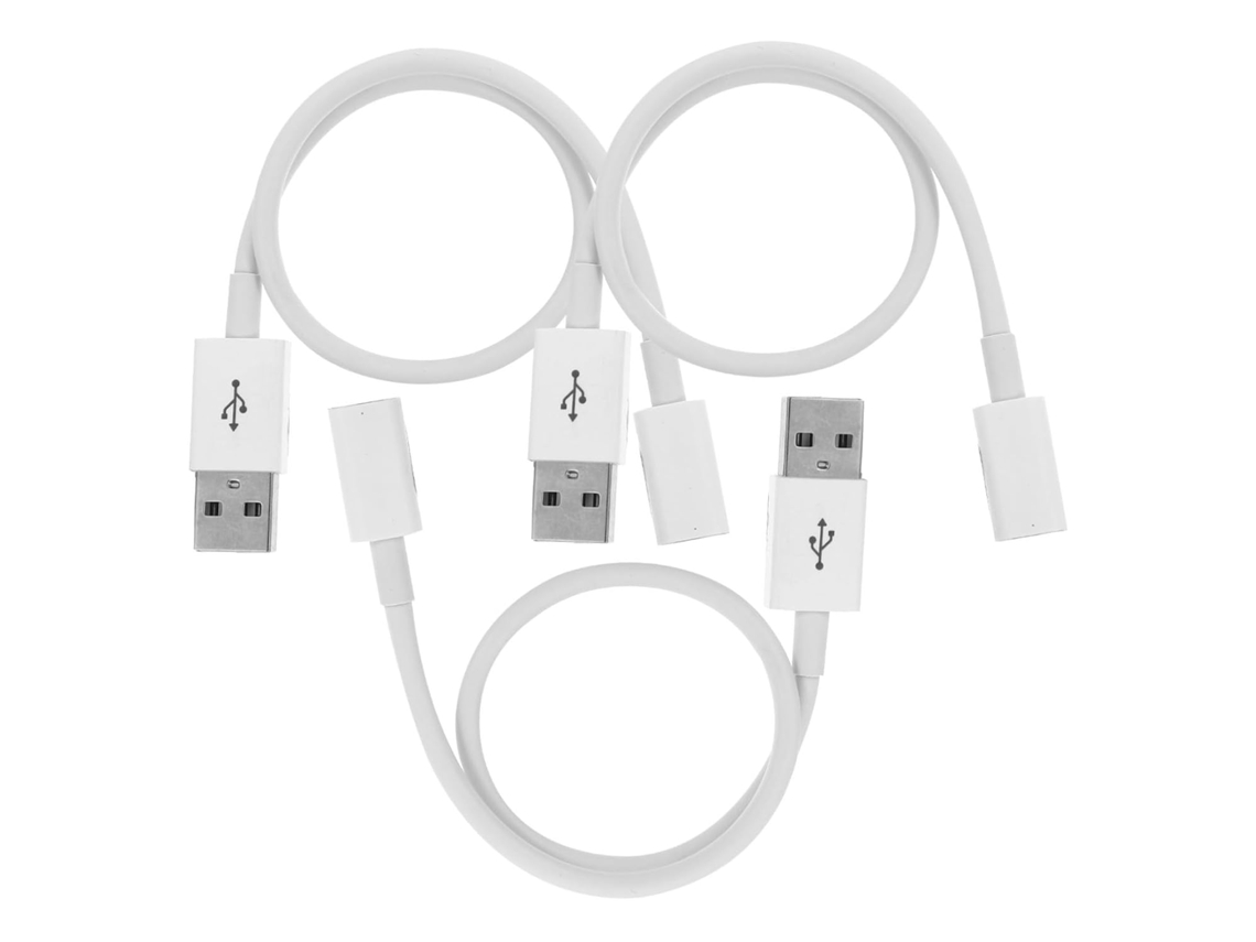 Cabo Usb Tipo C De 3 Peças, Adaptador Macho Para Carregamento Rápido