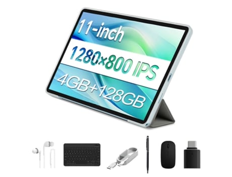 Tablet Android 14 Teclast P50 11 Hd Octa Core 4gb8gb Ram 128gb Wifi Dual Bateria 7000mah Câmera 8mp Desbloqueio Facial Gps Multi Sistema