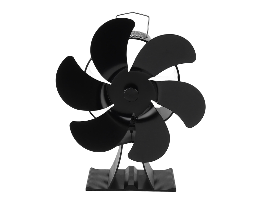 Ventilador de Lareira a Calor com 6 Lâminas, Impulsionado Termodinamicamente | S/MARCA