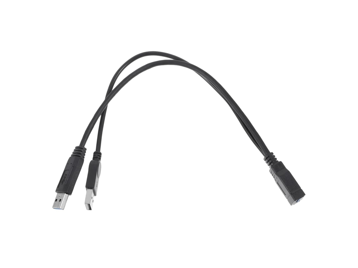 Cabo Divisor Usb Com Dois Conectores Macho, Extensão Durável Em