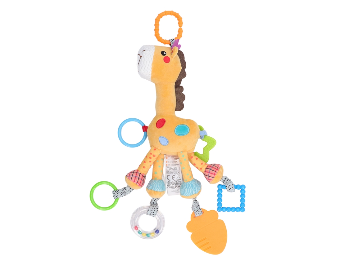 Primerox brinquedo de Conforto Girafa Pelúcia Pendurável para Bebê Carrinho Berço Colorido