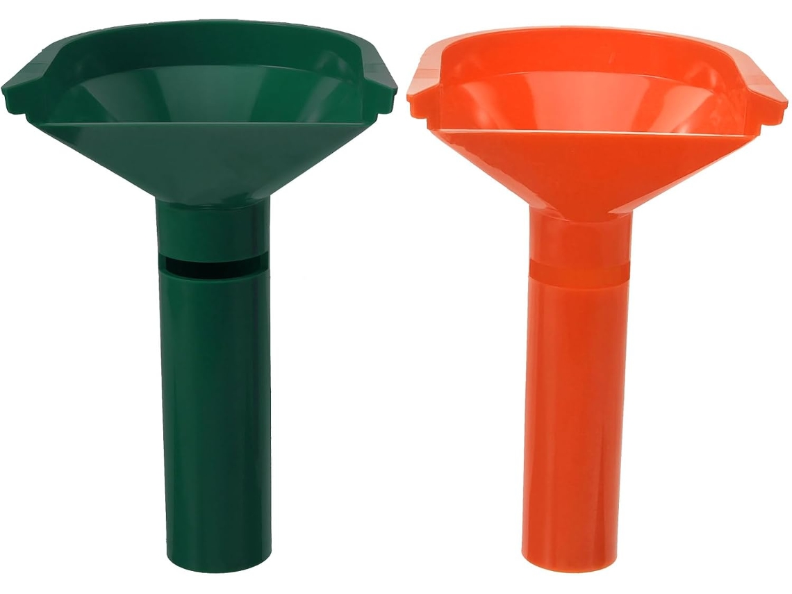 Funil Para Separar Moedas, 2 Peças, Plástico Vermelho