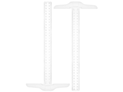 Conjunto de guias em T Operaticx, leves e versáteis, em plástico transparente, 2 peças, para design artístico e