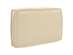 Vidaxl Almofada Bege 60 X 40 X 12 Cm Tecido Oxford
