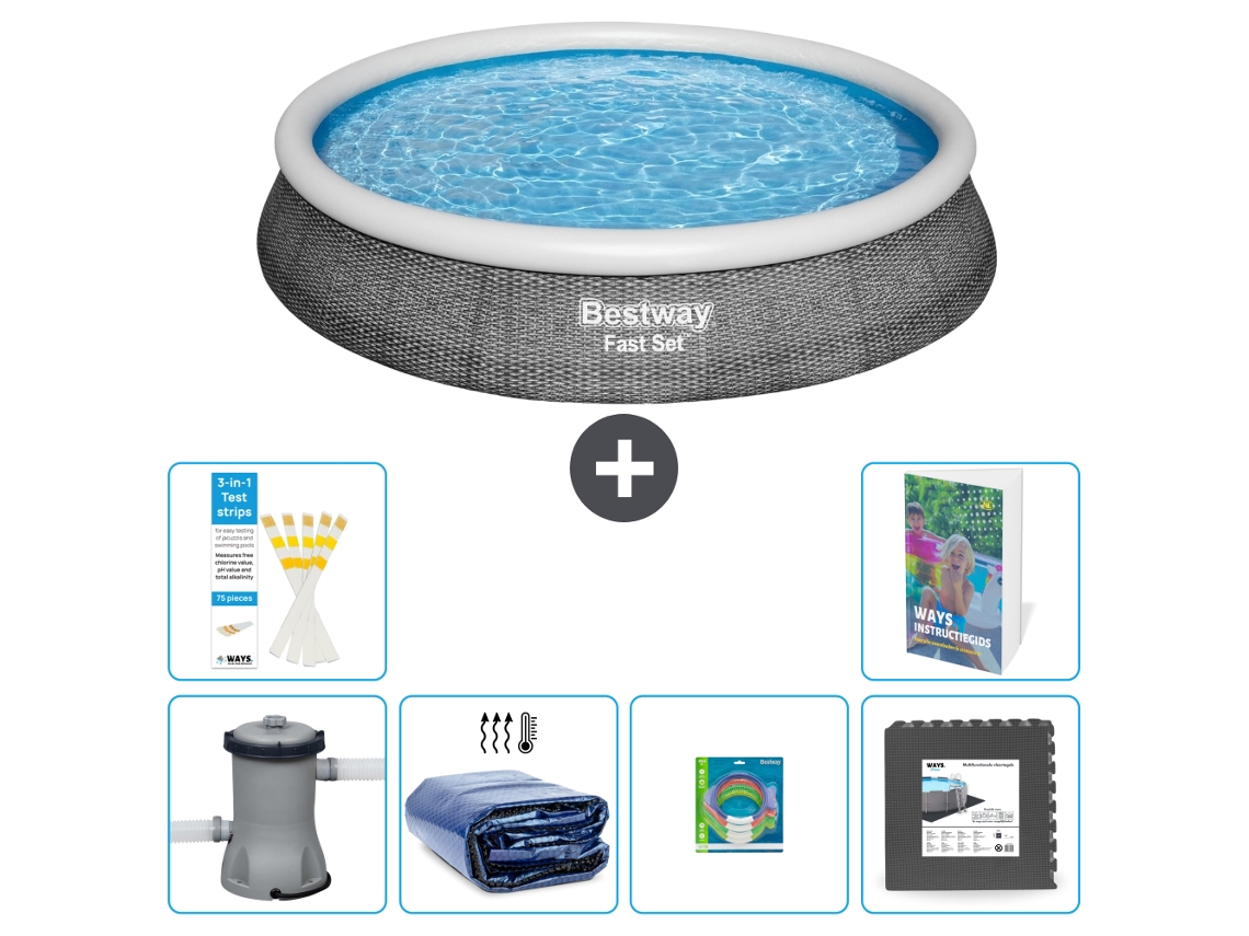 Piscina Bestway Fast Set Redonda 396x84 Cm 5 peças S177 BESTWAY