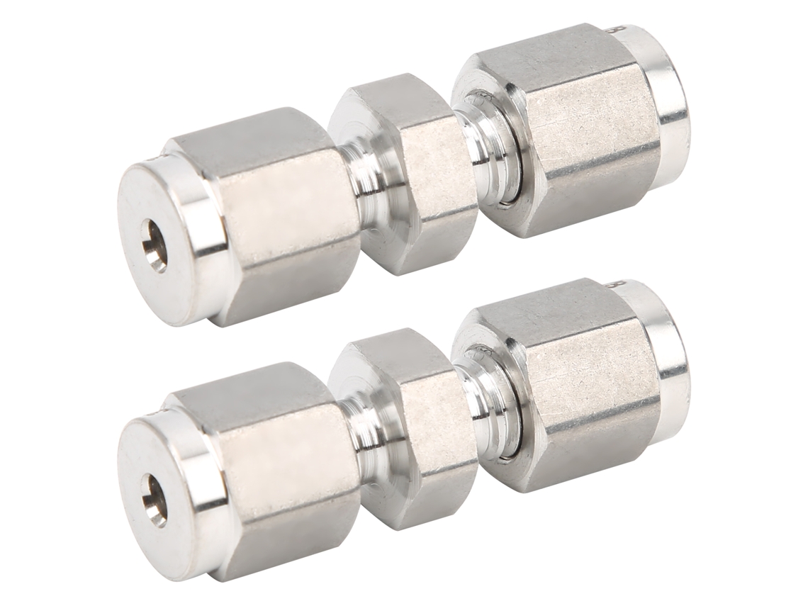 Conector Compressão Aço Inox 316 2pcs Φ1/8
