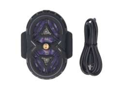 Mali resfriador de Telefone Semiconductor de Dual Core com 3 Níveis Rgb Ultra Silencioso para Gaming Transmissão Vivo Preto
