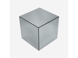 Mesa De Apoio Cubo Espelho, 35cm, Transparent Sweeek