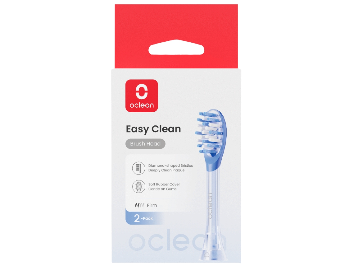 Recarga Escova de Dentes Elétrica Easy Clean Azul  emb. 2 un
