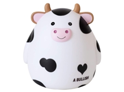 Cofrinho De Vaca Fofo Para Crianças Cofre De Moedas Inquebrável Vinil Brinquedo Presente
