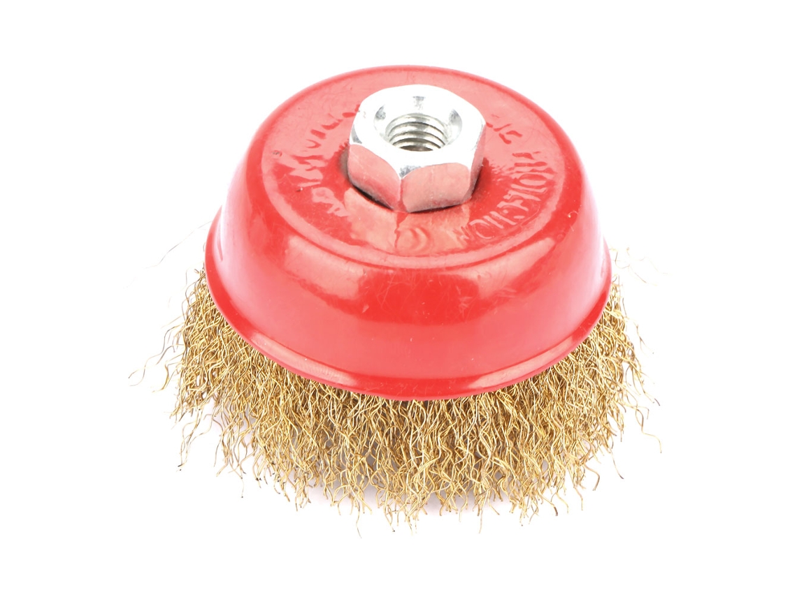Pincel De Copas De Alambre De Acero Para Pulido Con Amoladora O Herramienta Rotatoria