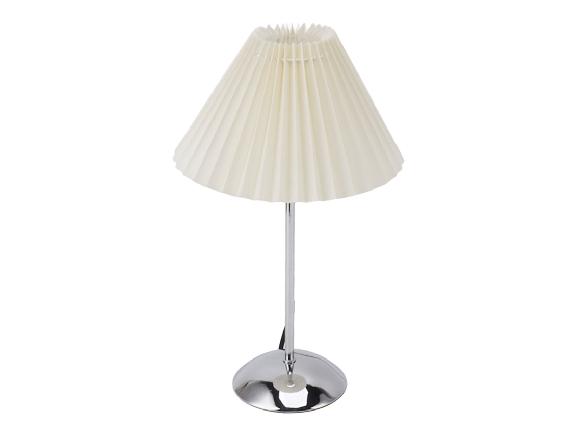 2026 lâmpada de Mesa Led para Quarto e Sala com Cortina Plissada, 3 Cores, Lâmpada de Noite de Metal