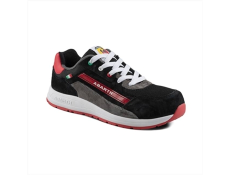 Sapato BATOR MANAGEMENT Abarth 595 Camurça Preto/Vermelho S3 Hro Src