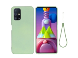 Capa De Silicone Líquido De Cor Pura À Prova De Choque Com Cobertura Total Para Samsung Galaxy M51 (versão Indiana)