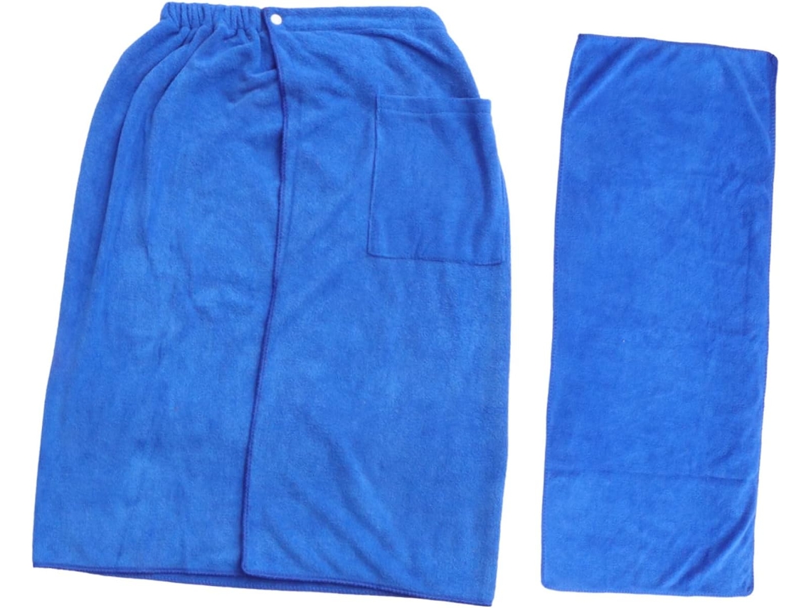 Roupão Masculino de Microfibra, Toalha Praia Absorvente, Leve com Bolso, Secagem Rápida, para Sauna CHABERLU